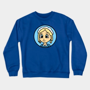 Patriot Portrait - Chibi Elizabeth Maxwell Steele (Small Print) Crewneck Sweatshirt